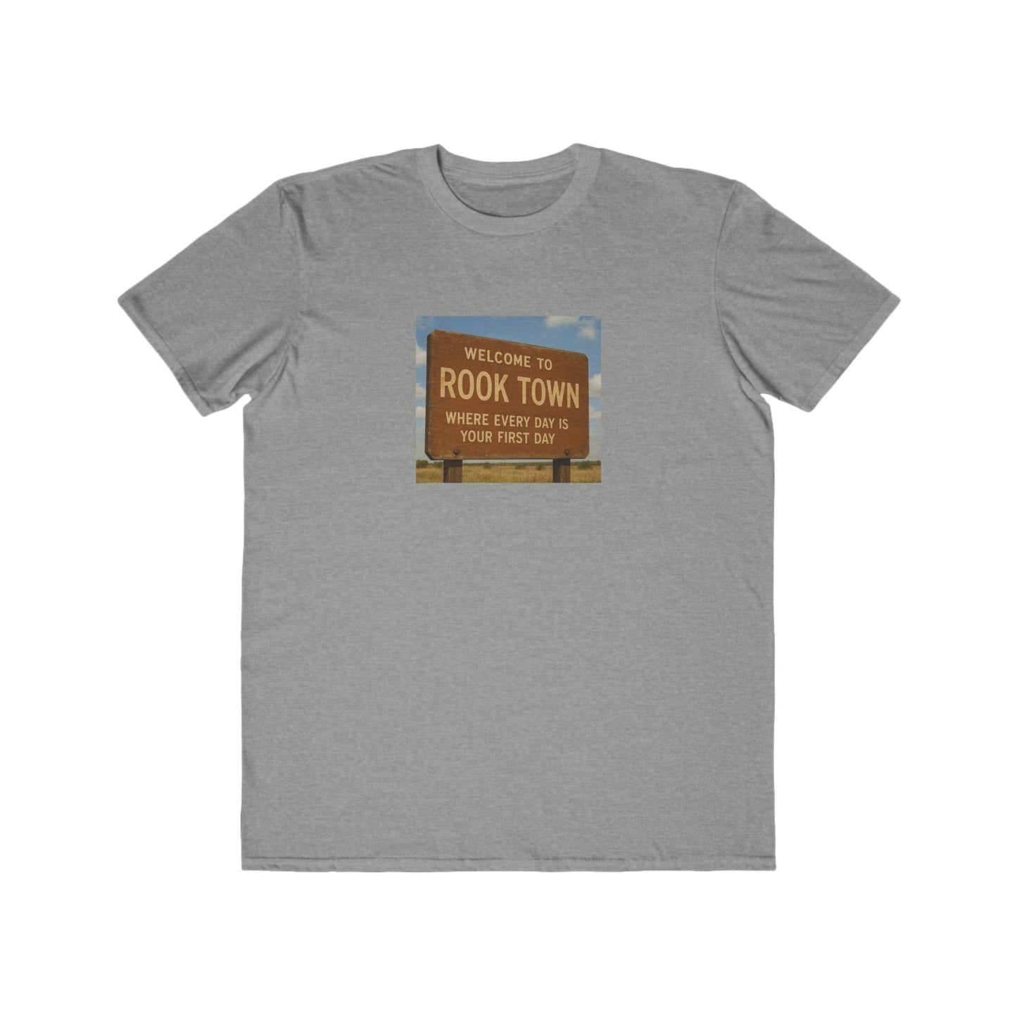 Fashion Tee "Rook Town" Lightweight Men's T-Shirt with Bold Tagline
