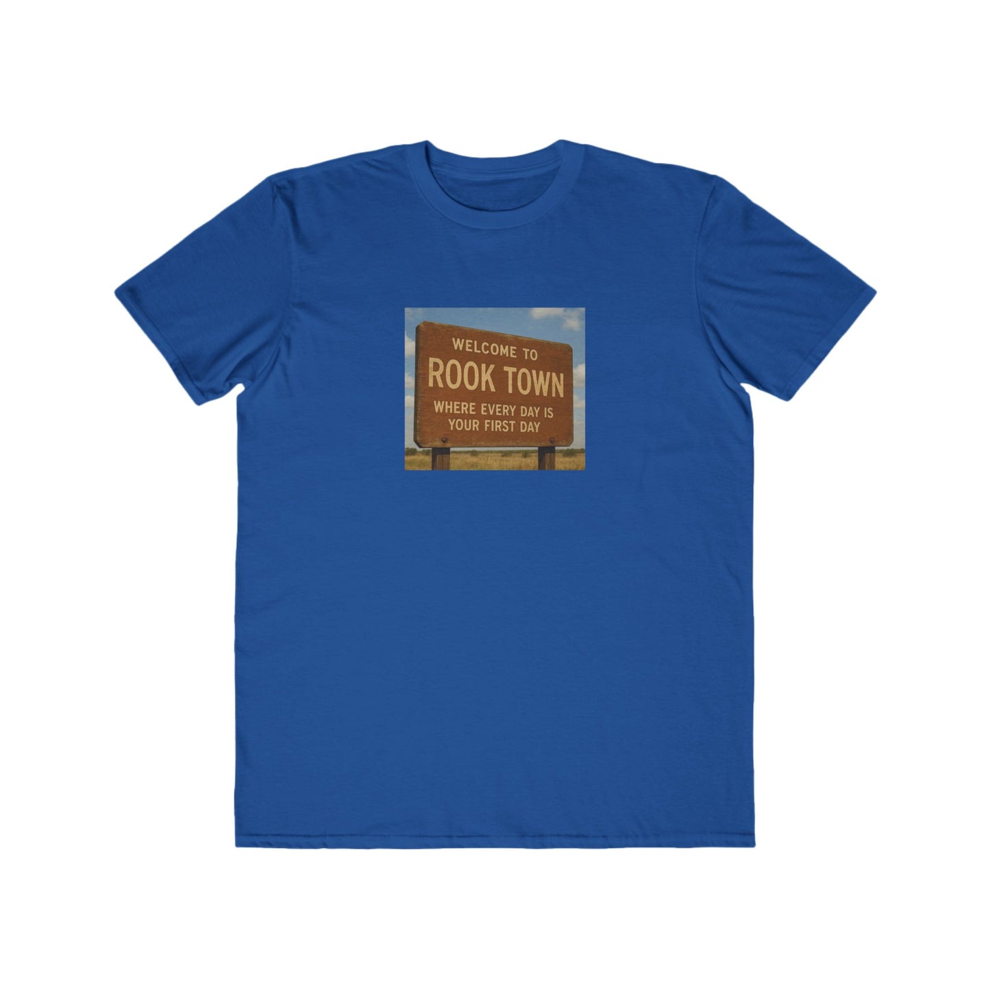 Fashion Tee "Rook Town" Lightweight Men's T-Shirt with Bold Tagline