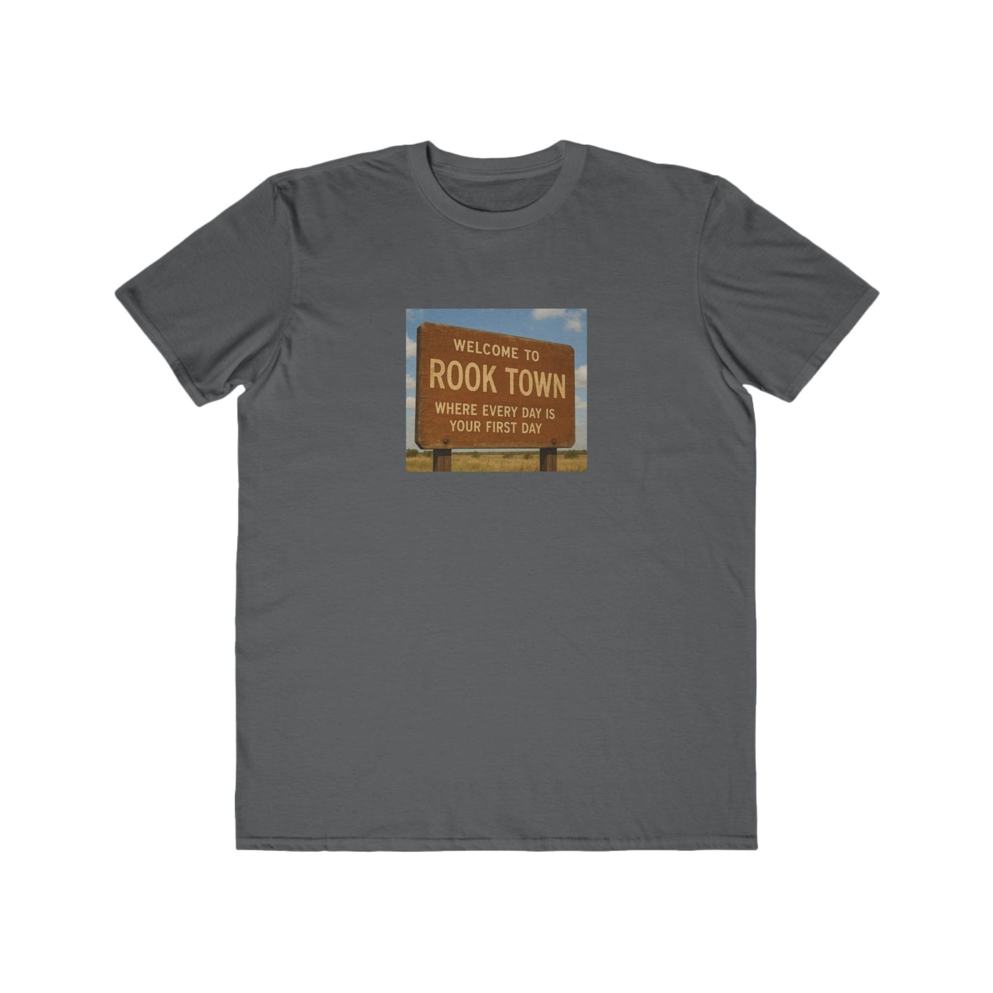 Fashion Tee "Rook Town" Lightweight Men's T-Shirt with Bold Tagline