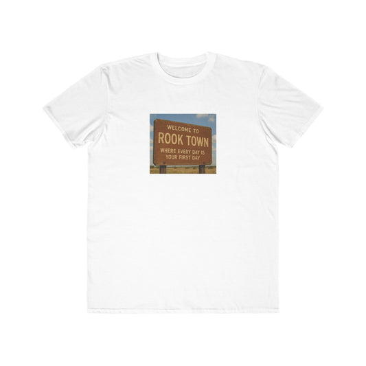 Fashion Tee "Rook Town" Lightweight Men's T-Shirt with Bold Tagline